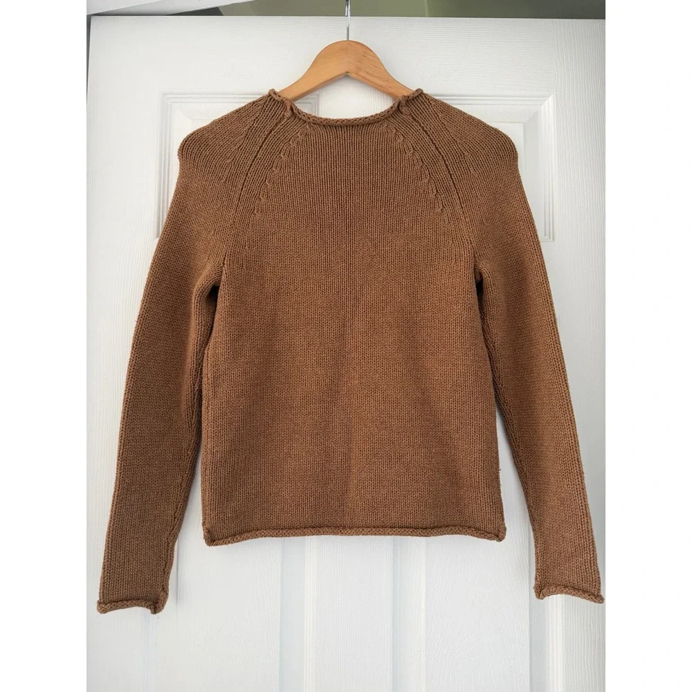 J. Crew Brown Crewneck Knit Sweater